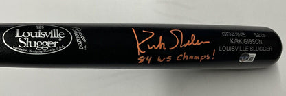 KIRK GIBSON TIGERS SIGNED LOUISVILLE SLUGGER MODEL BAT 84 WS CHAMPS" BAS W140595