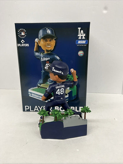 BRUSDAR GRATEROL SIGNED DODGERS FOCO CITY CONNECT BOBBLEHEAD BAZOOKA PSA 3C24585