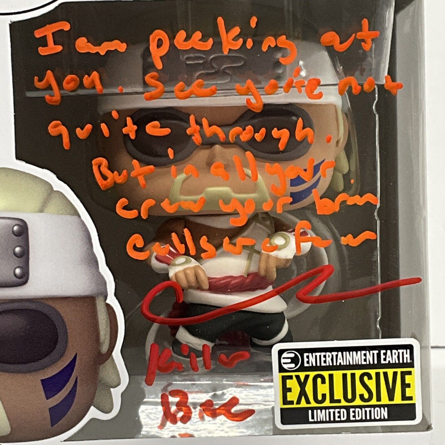 CATERO COLBERT SIGNED KILLER BEE NARUTO FUNKO POP 1200 +QUOTE PSA 2C63696