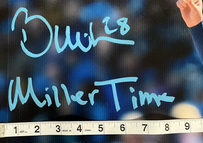 5/28 BOBBY MILLER DODGERS SIGNED 20X30 CANVAS PRINT "MILLER TIME" BECKETT ITP