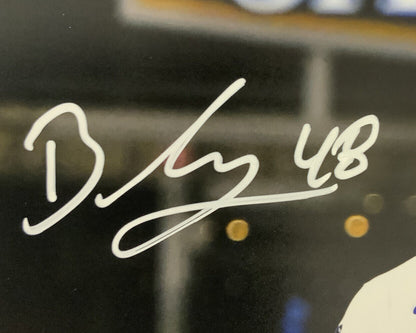BRUSDAR GRATEROL DODGERS SIGNED 8X10 SHOUTING PHOTO BECKETT