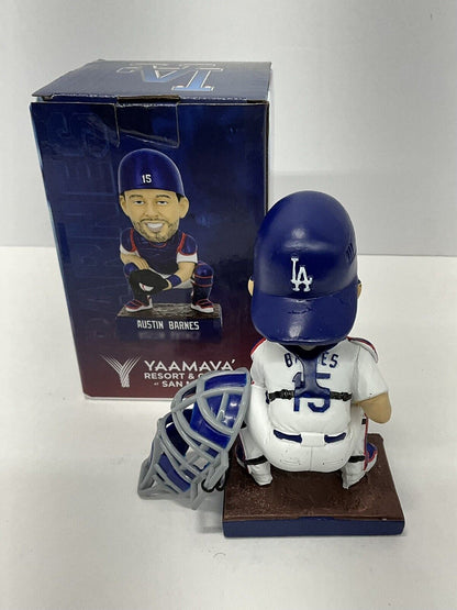 AUSTIN BARNES 2020 WORLD SERIES CHAMP SIGNED DODGERS SGA BOBBLEHEAD PSA 2C59548