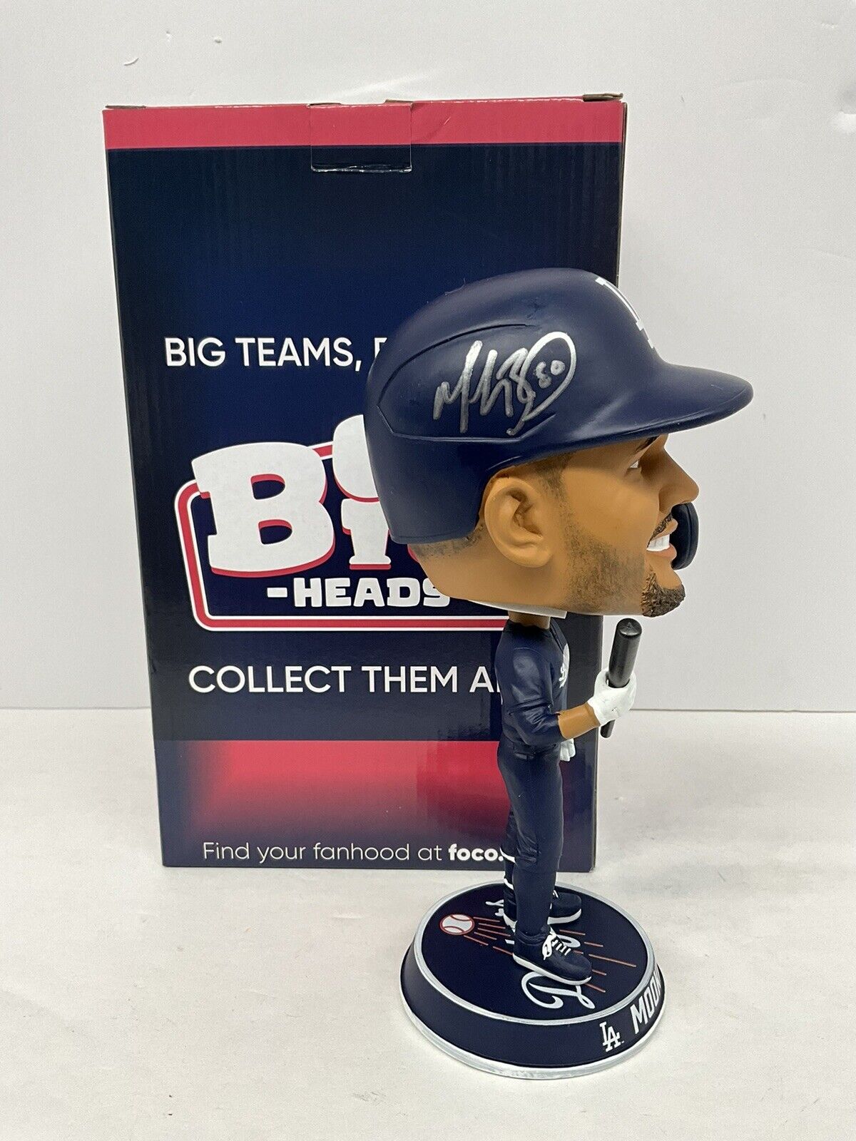 MOOKIE BETTS SIGNED DODGERS FOCO BIGHEAD VARIANT BOBBLEHEAD FANATICS HG99301731