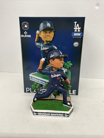 BRUSDAR GRATEROL SIGNED DODGERS FOCO CITY CONNECT BOBBLEHEAD BAZOOKA PSA 3C24585