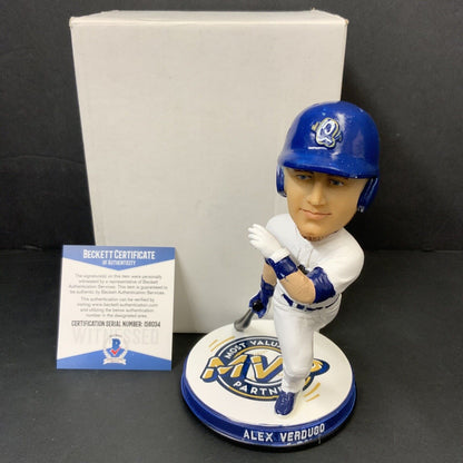 ALEX VERDUGO DODGERS RED SOX SIGNED MVP CUCAMONGA QUAKES BOBBEHEAD BAS I56034