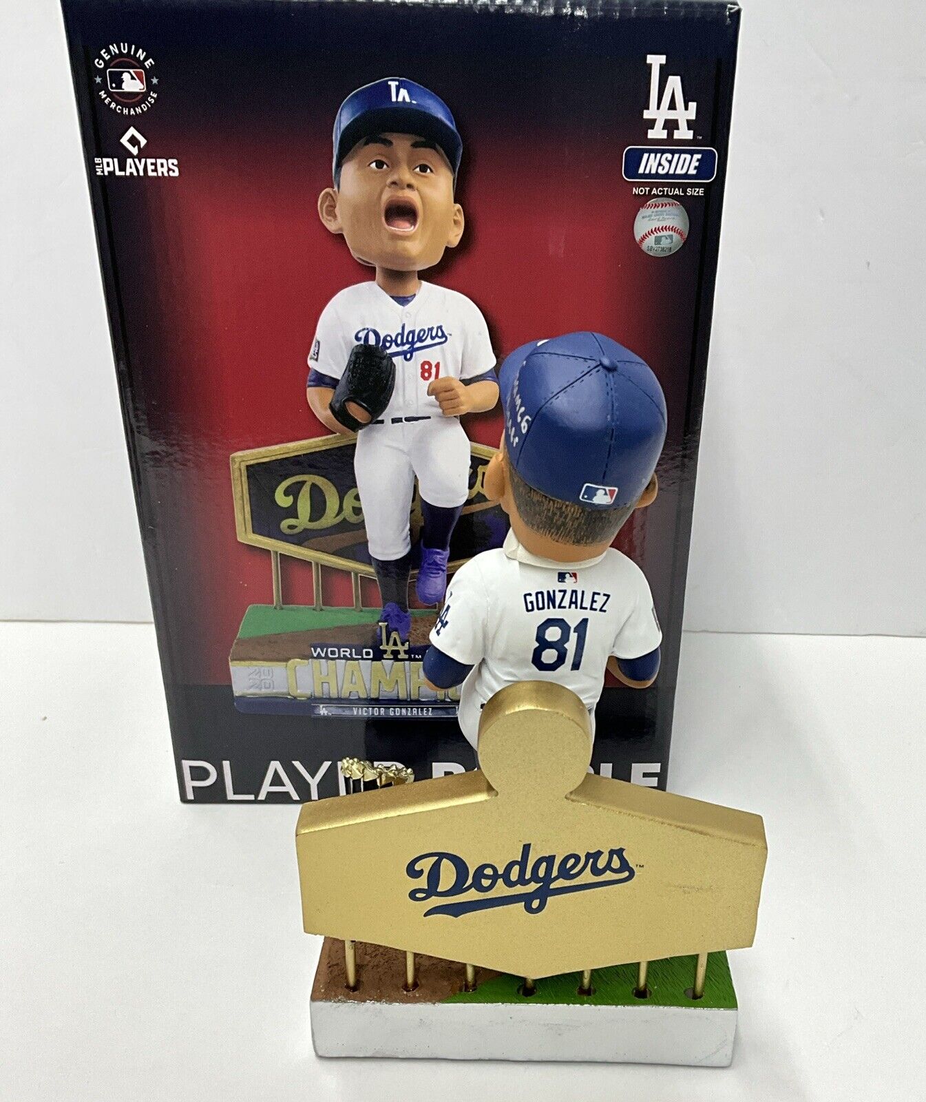 VICTOR GONZALEZ DODGERS SIGNED 20 WS FOCO BOBBLEHEAD "GAME 6 WINNER" PSA 2C88334