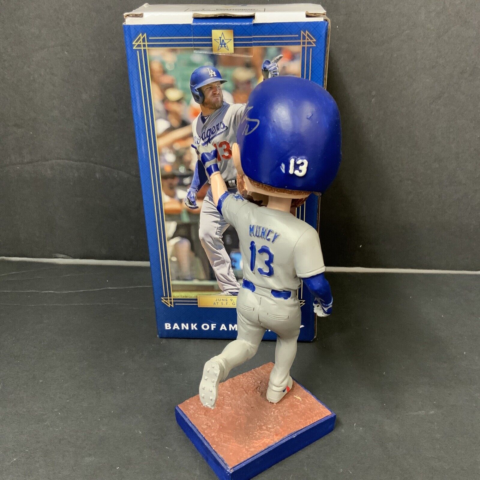 MAX MUNCY DODGERS WORLD SERIES CHAMPION SIGNED 2020 SGA BOBBLEHEAD PSA 9A99252