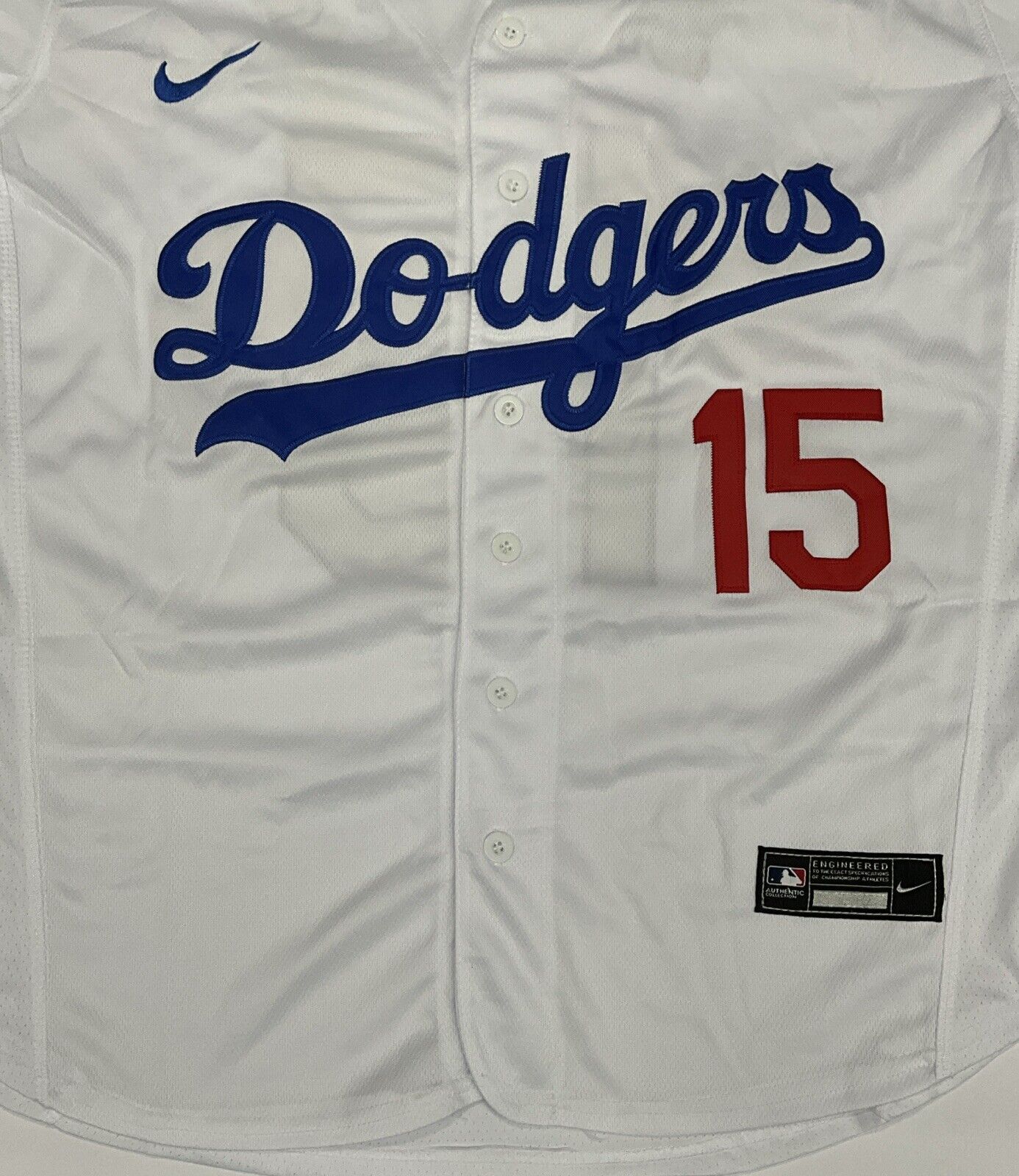 AUSTIN BARNES SIGNED 2020 WS JERSEY "2020 WS CHAMPS LAST OUT" PSA 2C59537