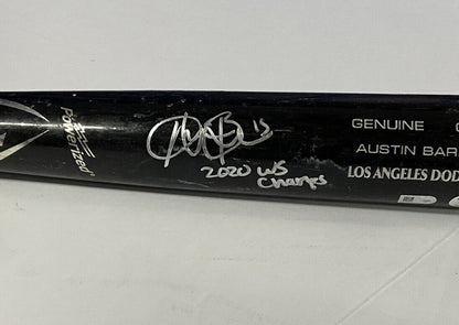 AUSTIN BARNES DODGERS SIGNED "TEAM ISSUED" LOUISVILLE SLUGGER BAT BAS WX95754