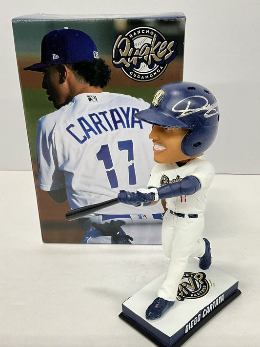 DIEGO CARTAYA DODGERS PROSPECT SIGNED CUCAMONGA QUAKES BOBBLEHEAD BAS BH019353