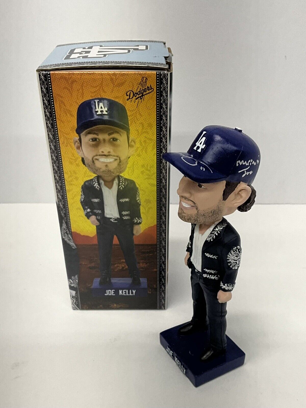 JOE KELLY SIGNED DODGERS 2023 SGA BOBBLEHEAD "MARIACHI JOE" INSCRIP PSA 2C74711