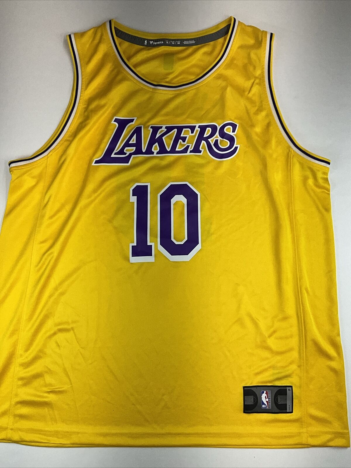 MAX CHRISTIE SIGNED LOS ANGELES LAKERS FANATICS NBA JERSEY PSA ITP 2C87956