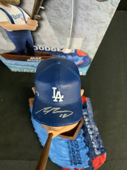 MAX MUNCY SIGNED DODGERS FOCO BOBBLEHEAD "GET IT OUT OF THE OCEAN" PSA 1C01962