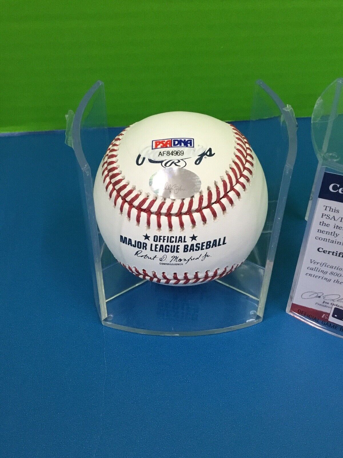 WALKER BUEHLER DODGERS SIGNED 2018 MEXICO SERIES BASEBALL "COMBINED NO-NO" PSA