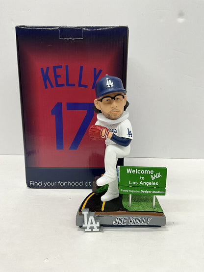 JOE KELLY SIGNED WELCOME BACK TO LA DODGERS FOCO /72 BOBBLEHEAD PSA 3C13438