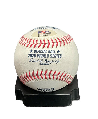 VICTOR GONZALEZ DODGERS WS CHAMPION SIGNED 2020 WORLD SERIES BASEBALL PSA ITP