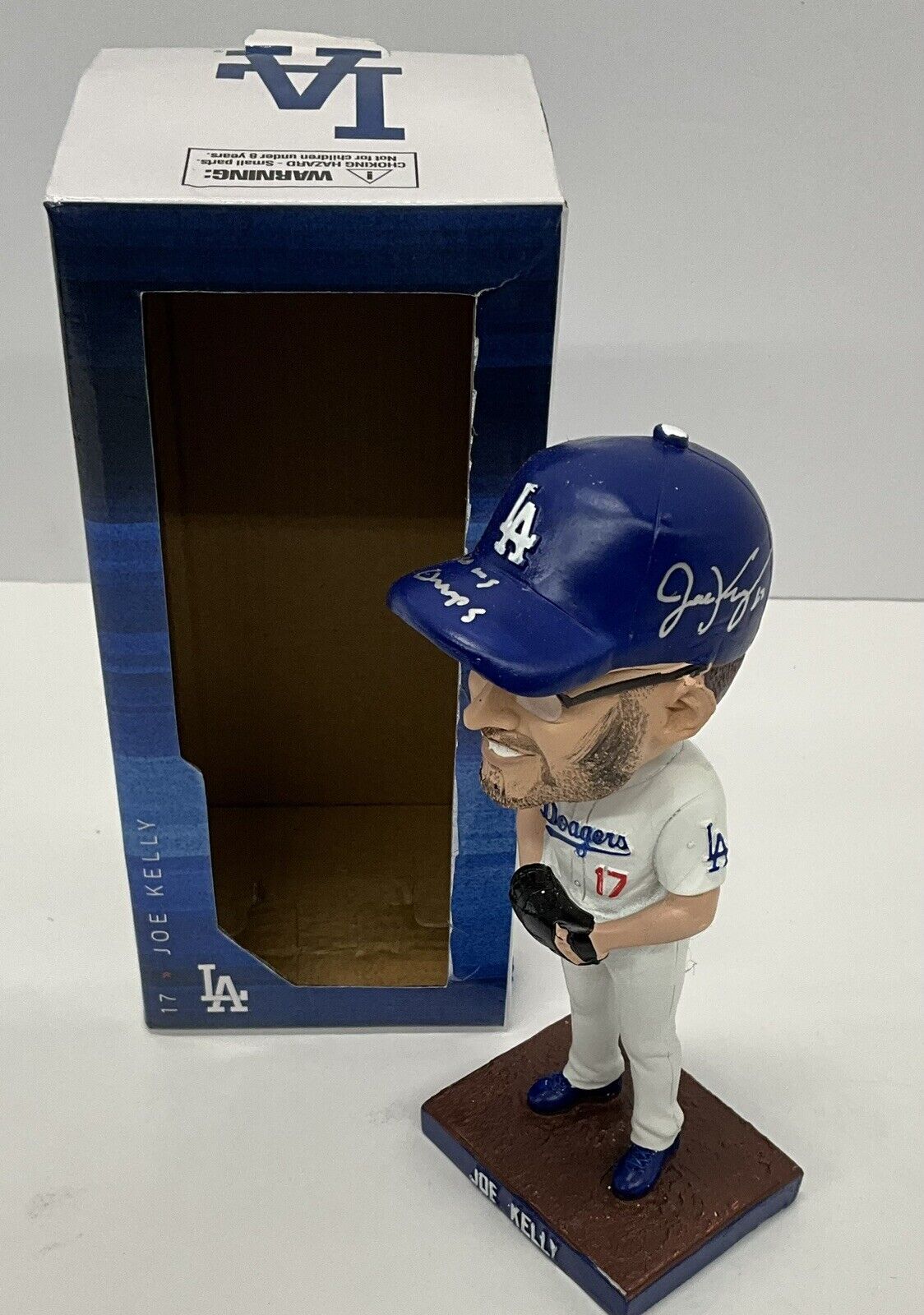 JOE KELLY SIGNED DODGERS 2019 SGA BOBBLEHEAD "2020 WS CHAMPS" INSC PSA 2C74715