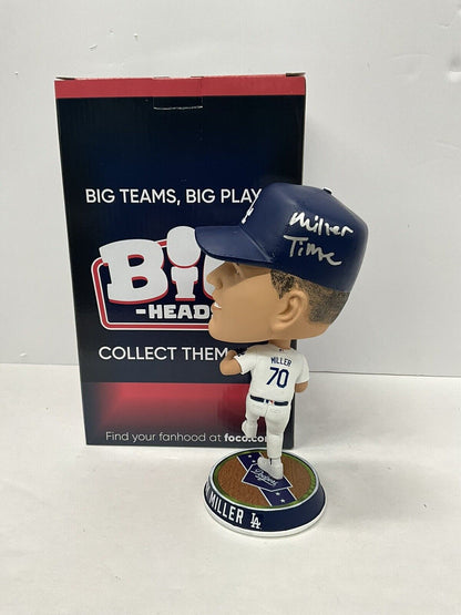 BOBBY MILLER SIGNED DODGERS FOCO BIGHEAD BOBBLEHEAD "MILLER TIME" PSA RG50527