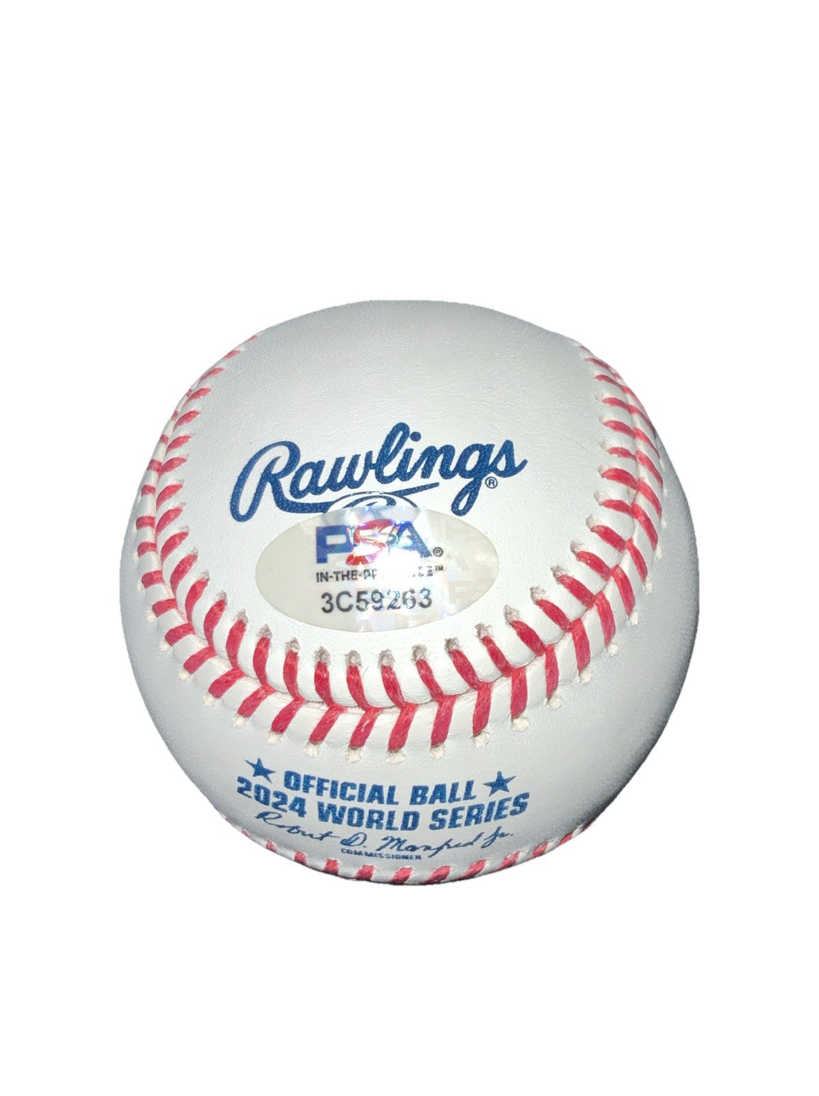 WALKER BUEHLER DODGERS SIGNED 2024 WORLD SERIES BASEBALL  PSA WITNESS