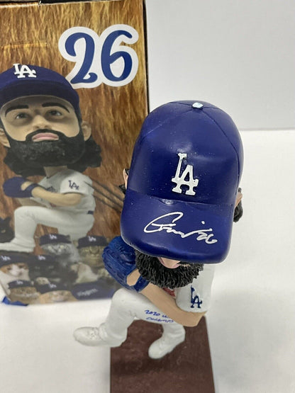 TONY GONSOLIN SIGNED DODGERS SGA BOBBLEHEAD "2020 WS CHAMPS" INSCRIP PSA 2C60242