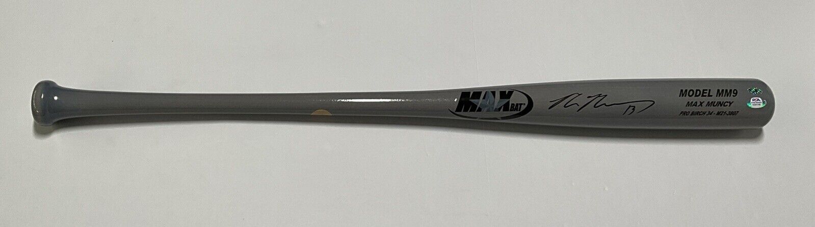 MAX MUNCY DODGERS WS CHAMPION SIGNED MAXBAT MM9 GAME MODEL BAT PSA 1C0 ...