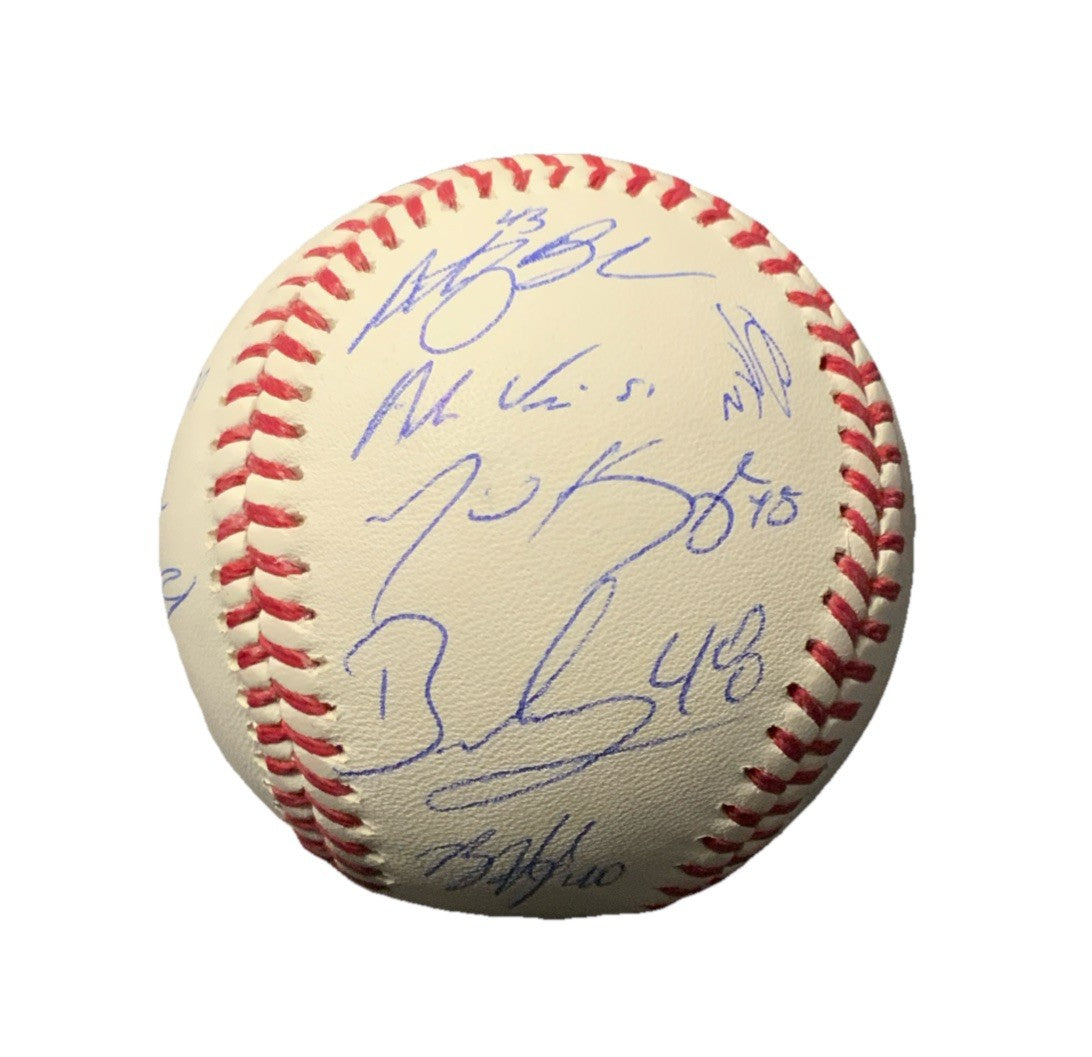 DODGERS SIGNED 2024 WORLD SERIES BALL 21 AUTOS FREEMAN TEO MUNCY BUEHLER PSA 057