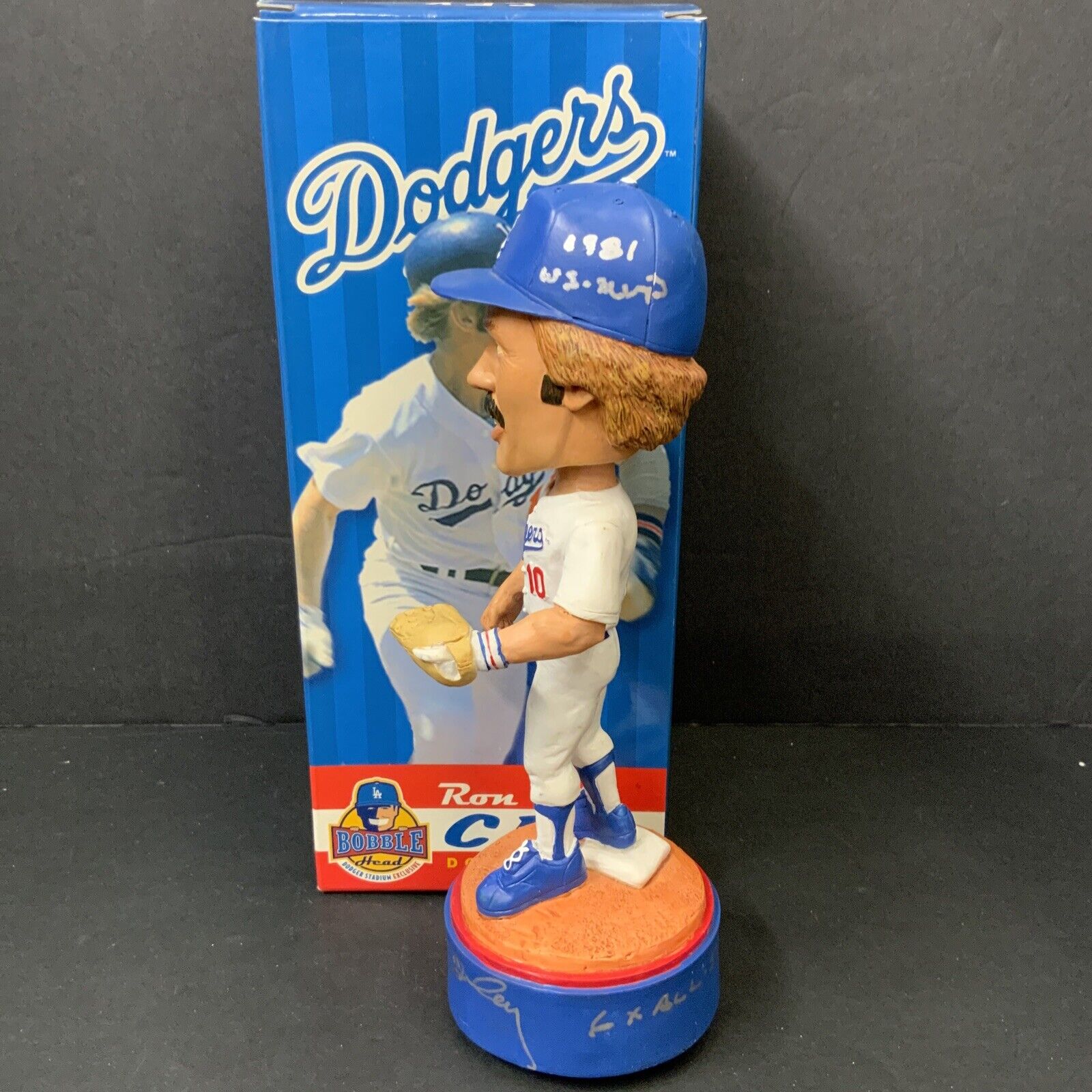 RON CEY  DODGERS SIGNED 2006 LIMITED EDITION MUSICAL BOBBLEHEAD BAS WX93898