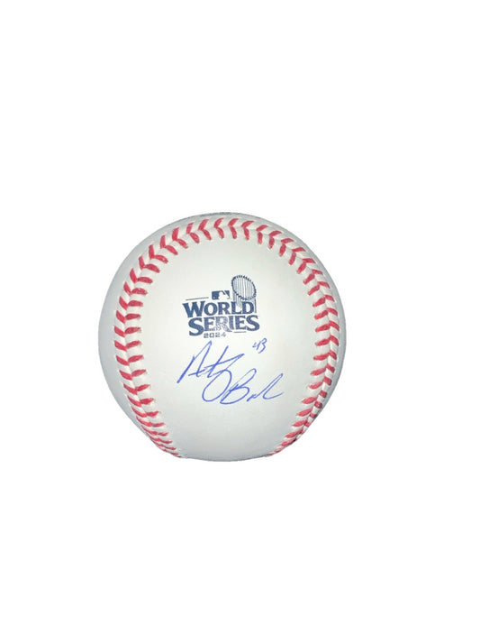 ANTHONY BANDA SIGNED 2024 WORLD SERIES MLB BASEBALL  PSA WITNESS