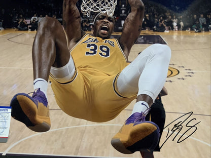 2020 NBA CHAMPION DWIGHT HOWARD LAKERS SIGNED 16X20 DUNK  PHOTO  PSA ITP