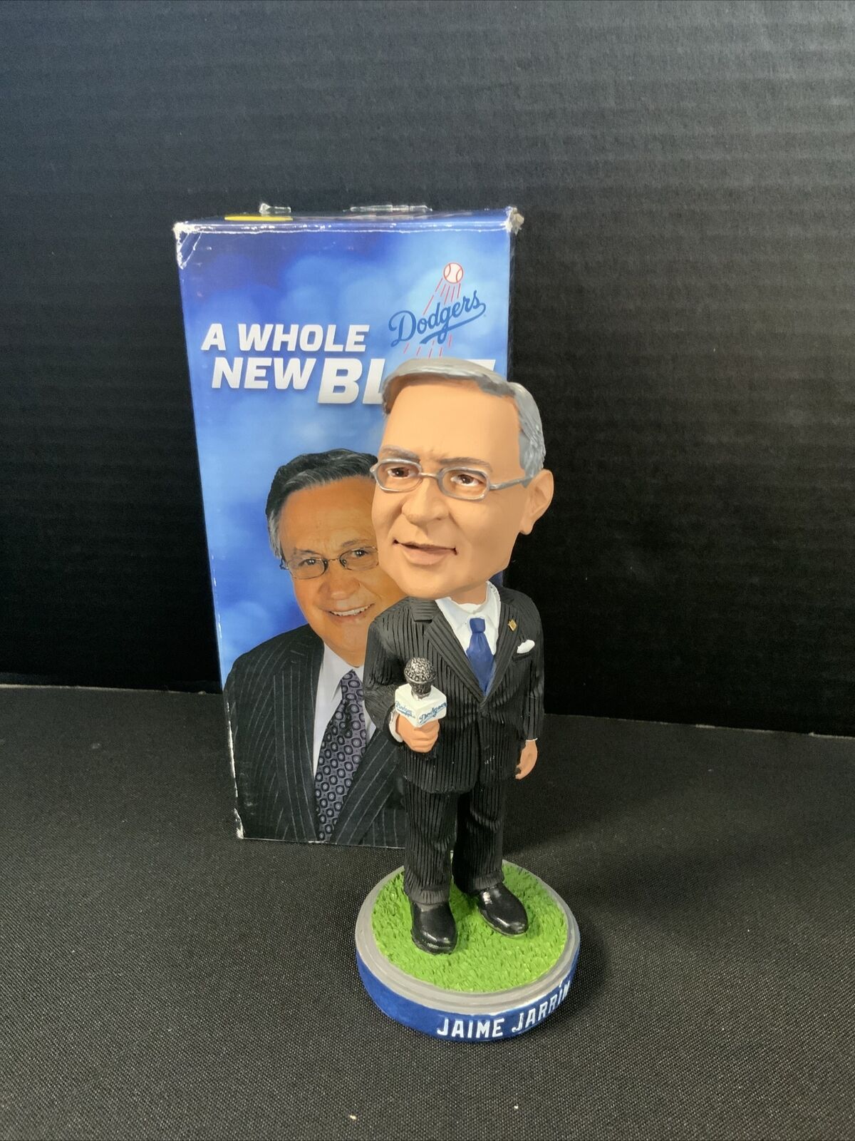 JAIME JARRIN DODGERS HOF ANNOUNCER SIGNED SGA BOBBLEHEAD "HOF 98" PSA AI84684