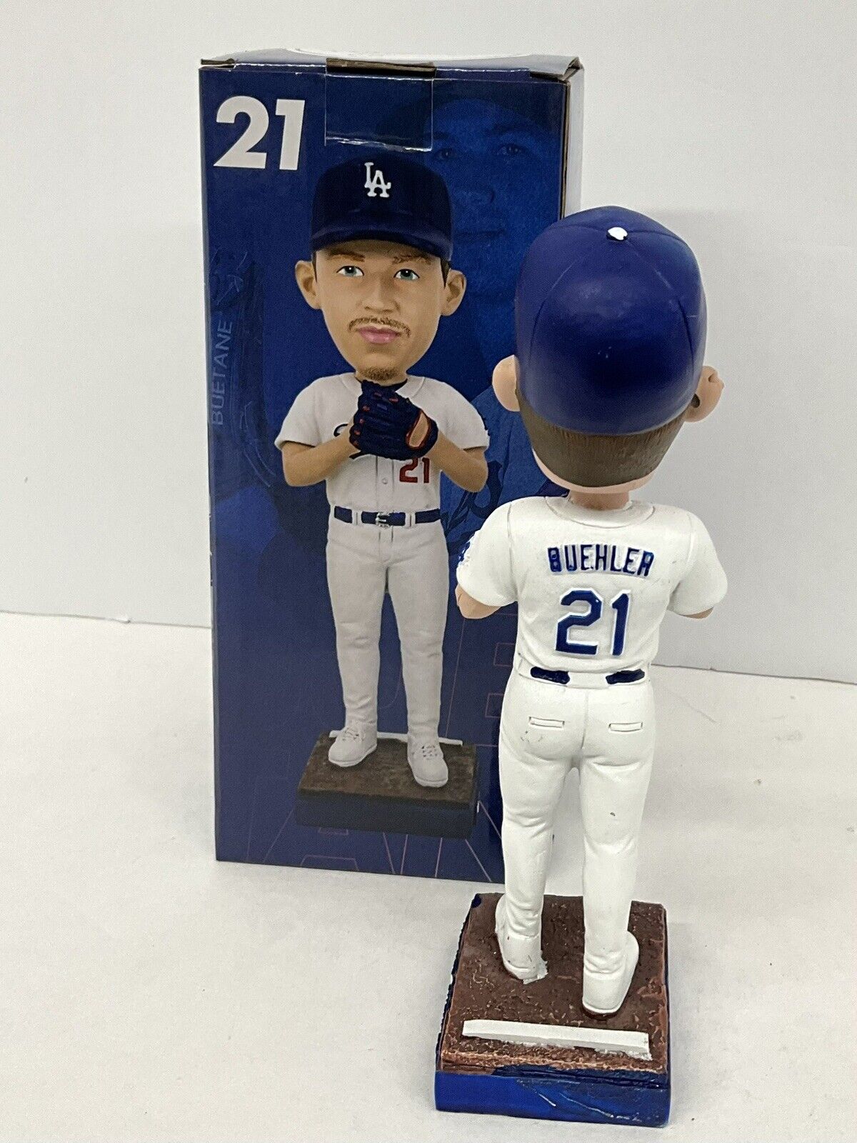 WALKER BUEHLER 2020 WS CHAMP SIGNED DODGERS 2024 SGA BOBBLEHEAD BAS 1W557071