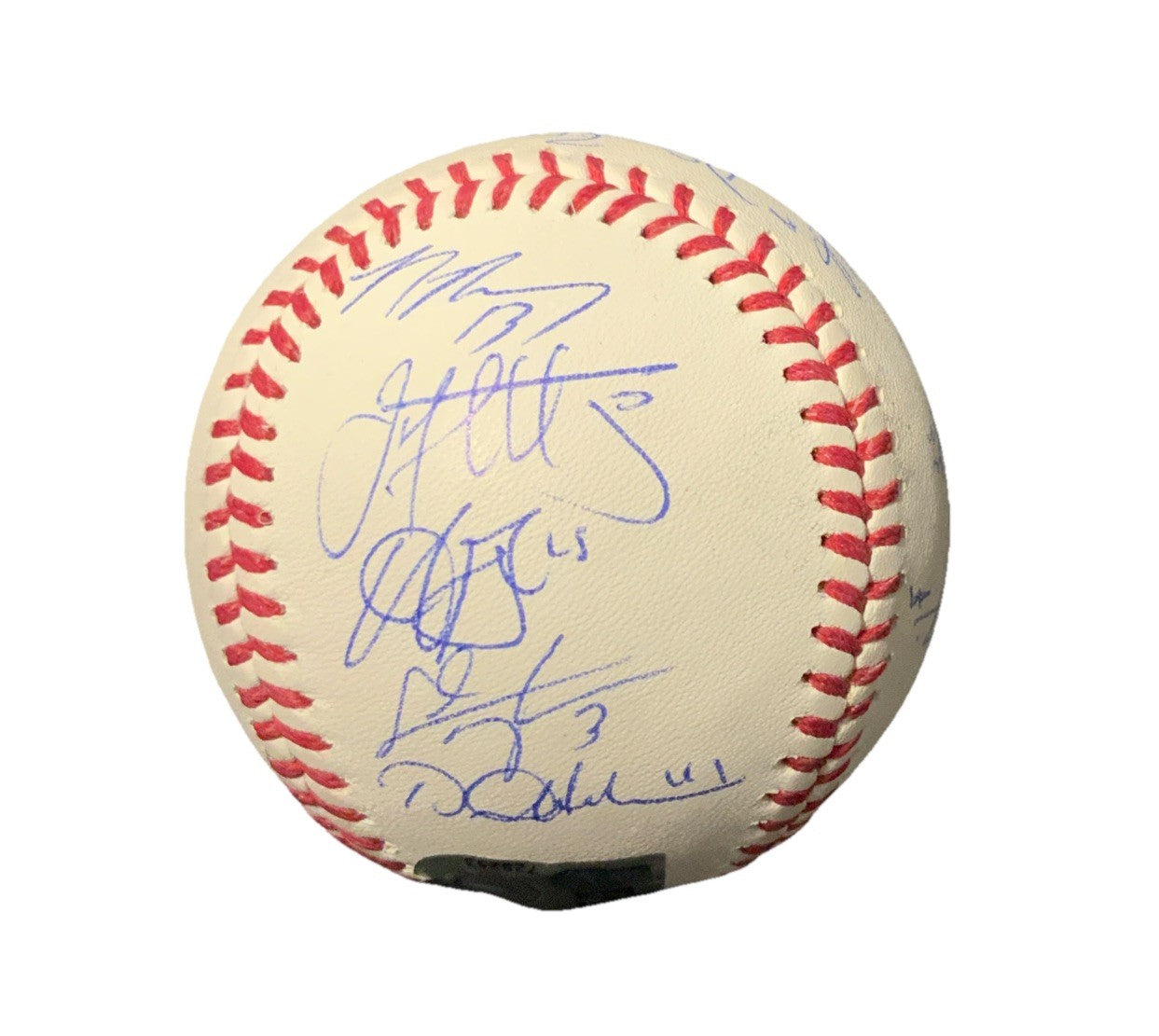 DODGERS SIGNED 2024 WORLD SERIES BALL 21 AUTOS FREEMAN TEO MUNCY BUEHLER PSA 057
