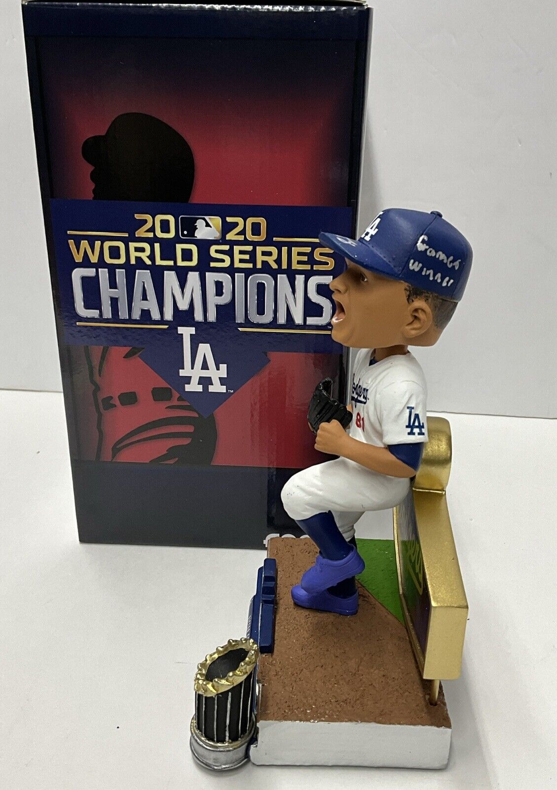 VICTOR GONZALEZ DODGERS SIGNED 20 WS FOCO BOBBLEHEAD "GAME 6 WINNER" PSA 2C88324