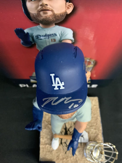 MAX MUNCY DODGERS SIGNED FOCO CHAMPIONSHIP BOBBLEHEAD "GAME 5 BOMB" PSA 9A99281