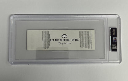 DEREK FISHER & HORRY SIGNED 02 NBA FINALS TICKET STUB PSA 84923856 GM MT 10 AUTO