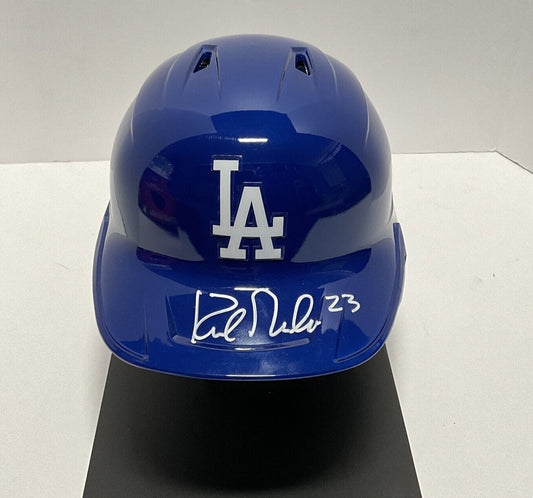 KIRK GIBSON 88 WORLD SERIES CHAMPION SIGNED FULL SIZE DODGERS HELMET W140619