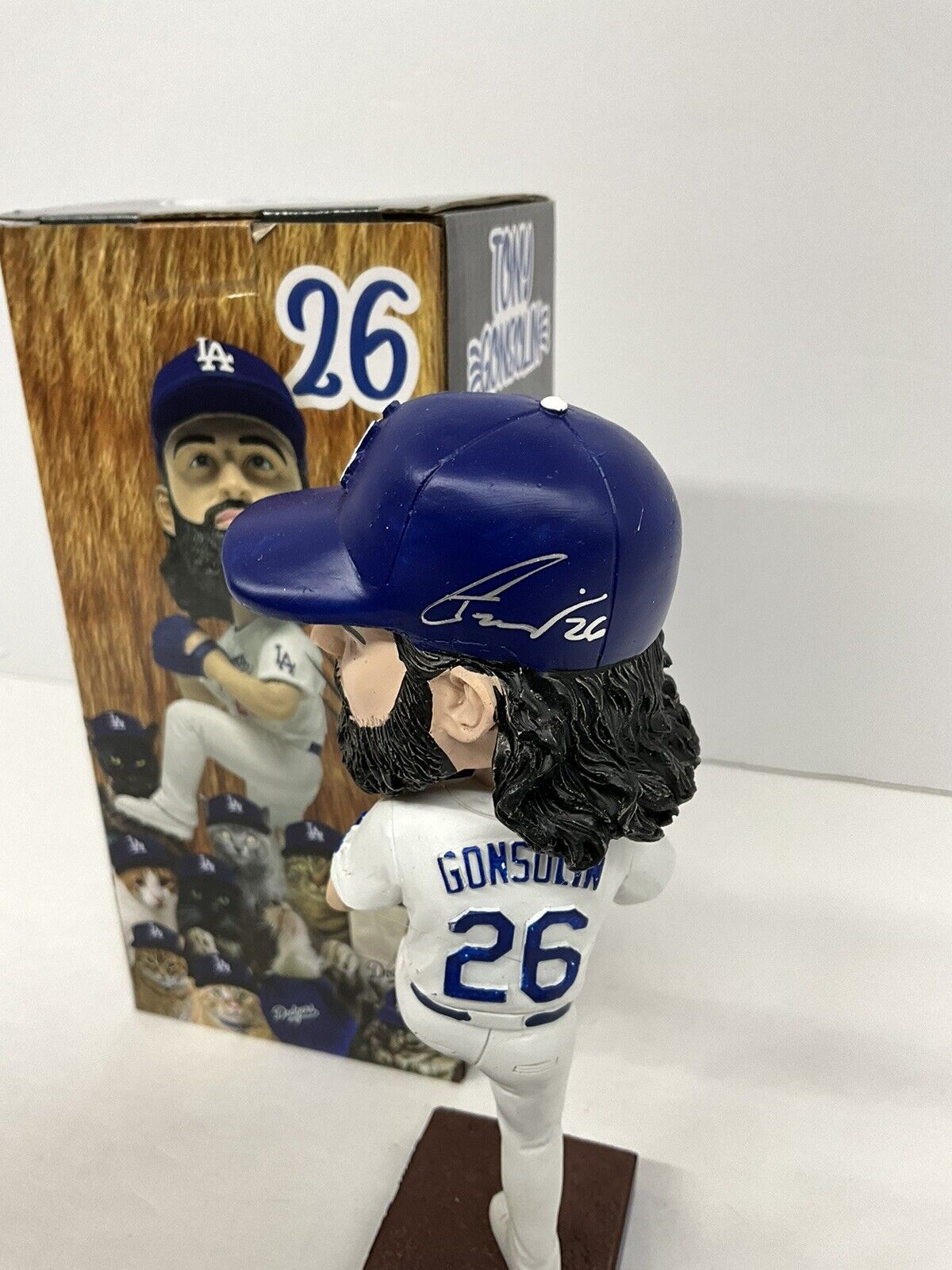 TONY GONSOLIN SIGNED DODGERS SGA BOBBLEHEAD "2022 ALL STAR" INSCRIP PSA 2C60253