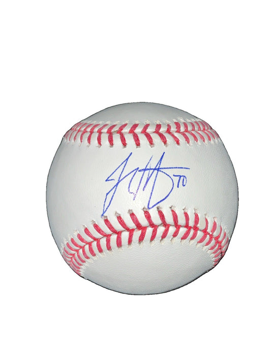 JUSTIN WROBLESKI DODGERS WORLD SERIES CHAMPION SIGNED  BASEBALL JSA