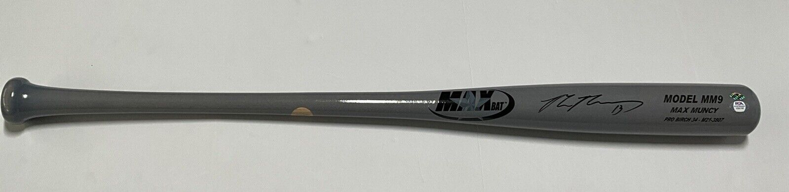 MAX MUNCY DODGERS WS CHAMPION SIGNED MAXBAT MM9 GAME MODEL BAT PSA 1C01747