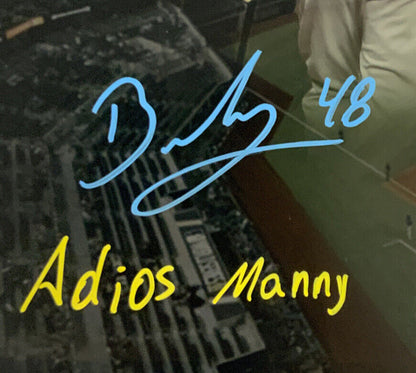 BRUSDAR GRATEROL DODGERS SIGNED 16X20 WITH MACHADO "ADIOS MANNY" PHOTO EDIT PSA