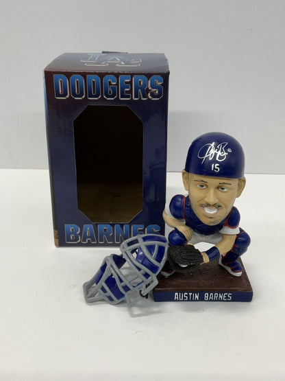 AUSTIN BARNES 2020 WORLD SERIES CHAMP SIGNED DODGERS SGA BOBBLEHEAD PSA 2C59548