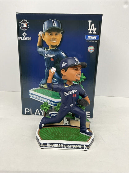 BRUSDAR GRATEROL SIGNED DODGERS FOCO CITY CONNECT BOBBLEHEAD BAZOOKA PSA 3C24582