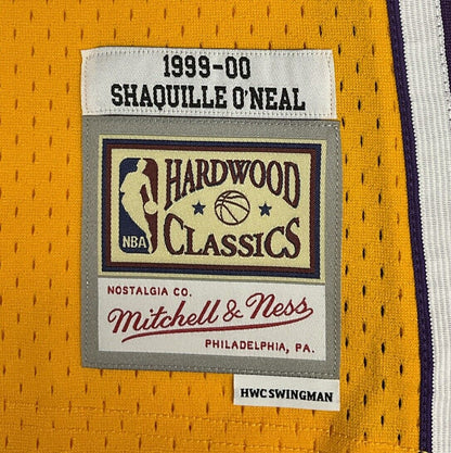 SHAQUILLE O'NEAL SIGNED LOS ANGELES LAKERS MITCHELL & NESS JERSEY BAS 1W489285