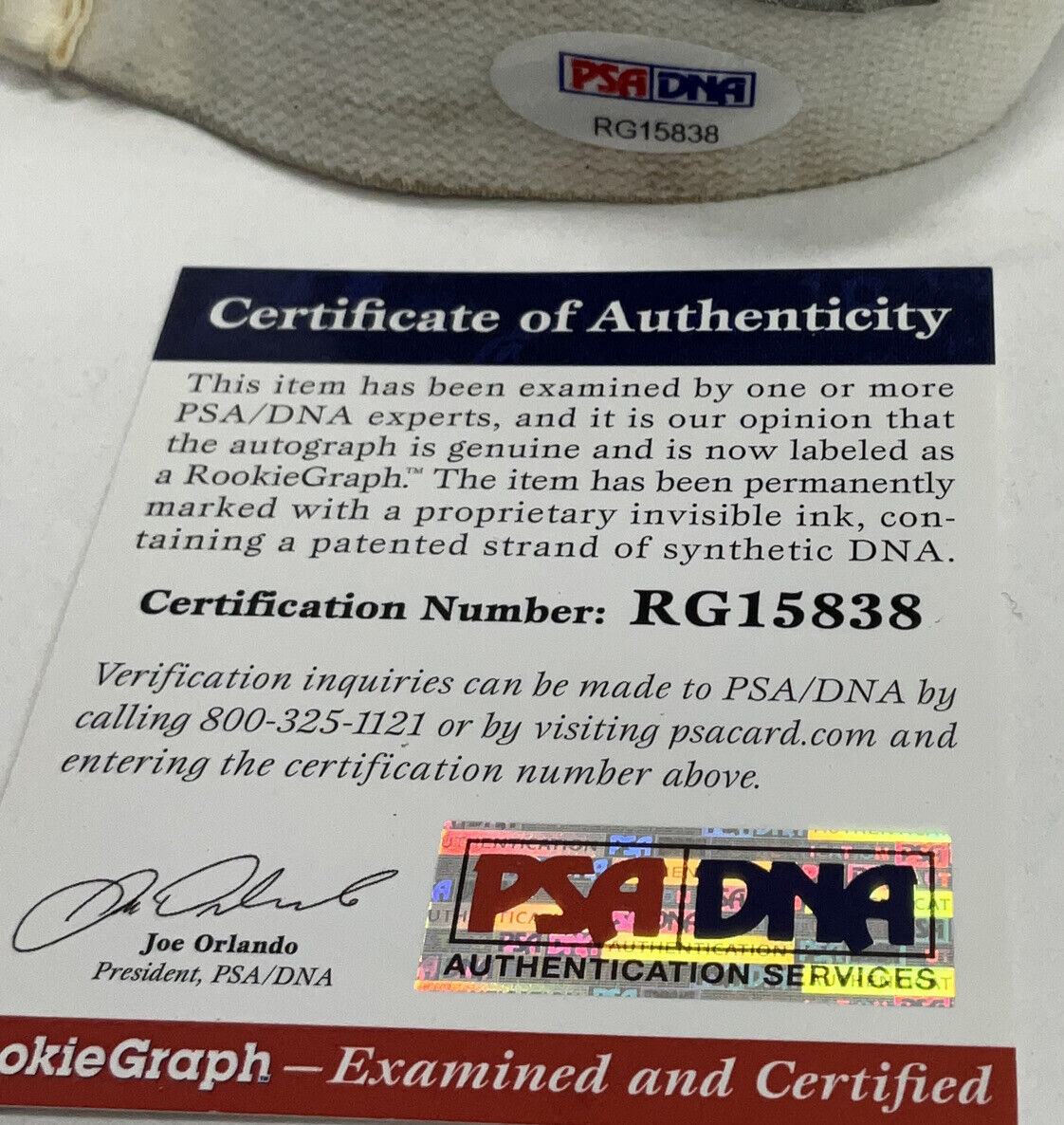 DJ PETERS DODGERS TIGERS SIGNED GAME USED BATTING GLOVES PSA RG15838/39