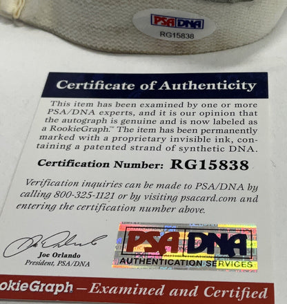 DJ PETERS DODGERS TIGERS SIGNED GAME USED BATTING GLOVES PSA RG15838/39