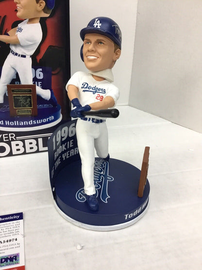 TODD HOLLANDSWORTH DODGERS SIGNED LIMITED 1996 ROOKIE OF THE YEAR BOBBLEHEAD