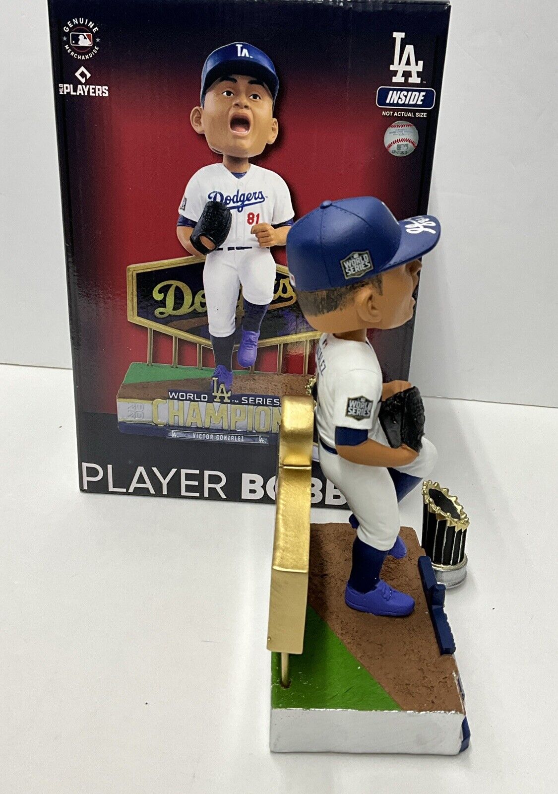 VICTOR GONZALEZ DODGERS SIGNED 20 WS FOCO BOBBLEHEAD "GAME 6 WINNER" PSA 2C88324