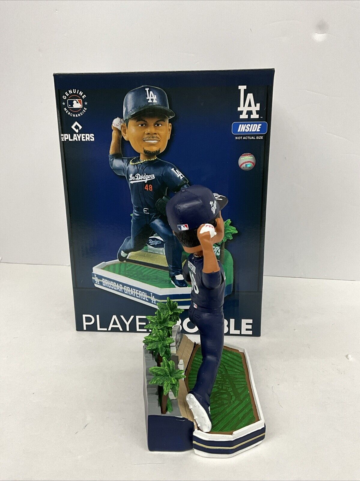 BRUSDAR GRATEROL SIGNED DODGERS FOCO CITY CONNECT BOBBLEHEAD BAZOOKA PSA 3C24585