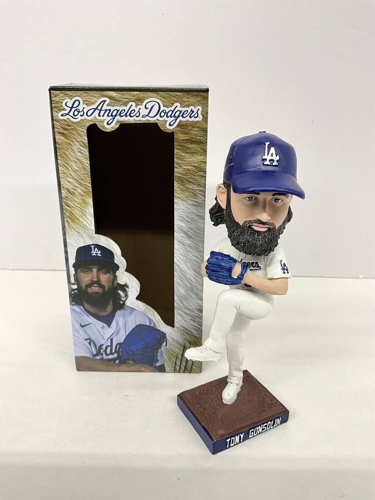 TONY GONSOLIN 2020 WORLD SERIES CHAMP SIGNED DODGERS SGA BOBBLEHEAD PSA 3C24851