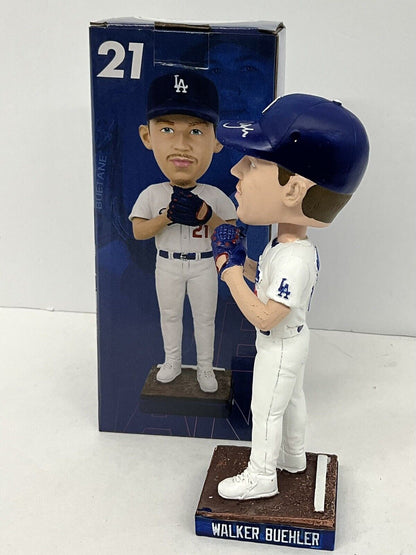 WALKER BUEHLER 2020 WS CHAMP SIGNED DODGERS 2024 SGA BOBBLEHEAD BAS 1W557071